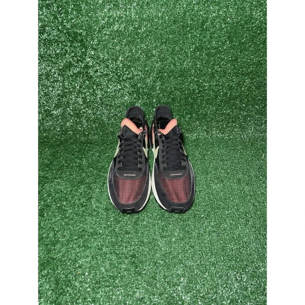 Nike Shoes Womens Size 8 Black Red Waffle Sneakers Lifestyle Casual Athletic Gym
